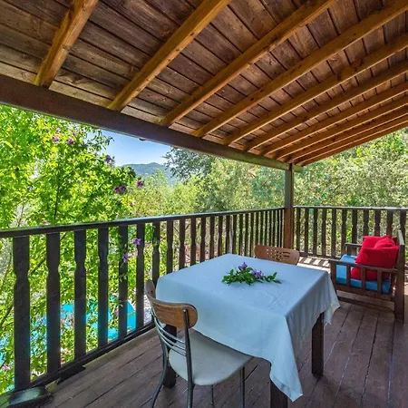 Astonishing With Private Pool Surrounded By Nature In Apartment Fethiye